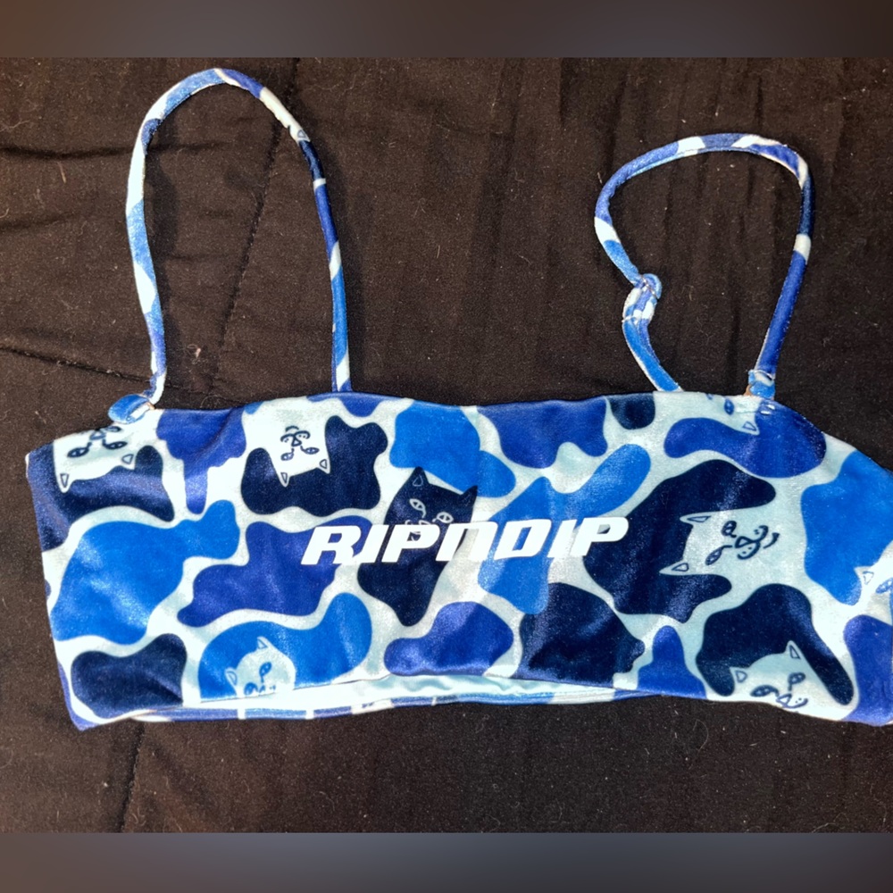 RipnDip NERM CAMO BIKINI TOP (BLUE CAMO)